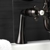 Kingston Brass KS228ORB Deck Mount Clawfoot Tub Faucet with Hand Shower, Oil Rubbed Bronze KS228ORB